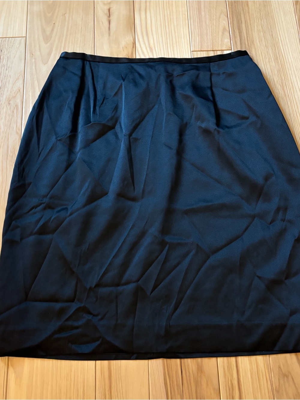 Vintage Kay Unger Black Silk High Waisted Mini Skirt